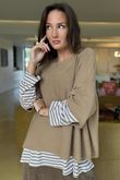 Conrad Layer Knit Camel
